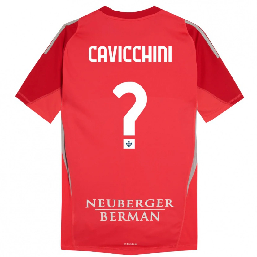 DanxenメンズLeonardo Cavicchini#0赤灰色ゴールキーパー シャツ2025/26ジャージーユニフォーム