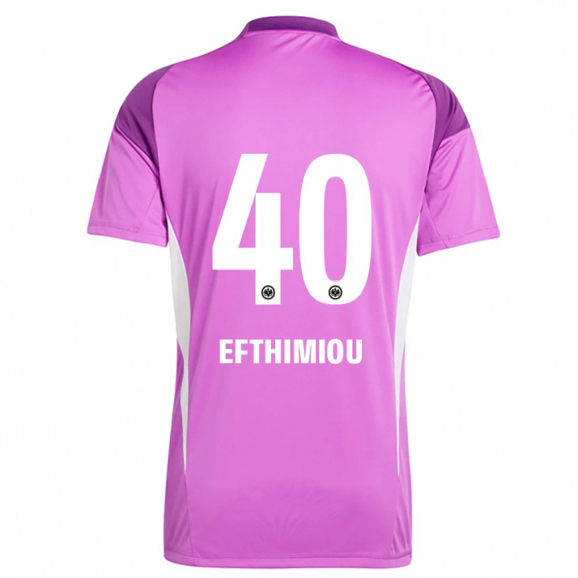 DanxenメンズSissis Efthimiou#40ライラック白ゴールキーパー シャツ2025/26ジャージーユニフォーム