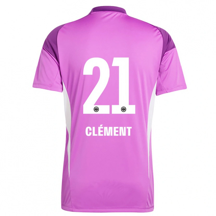 DanxenメンズNoah Clément#21ライラック白ゴールキーパー シャツ2025/26ジャージーユニフォーム