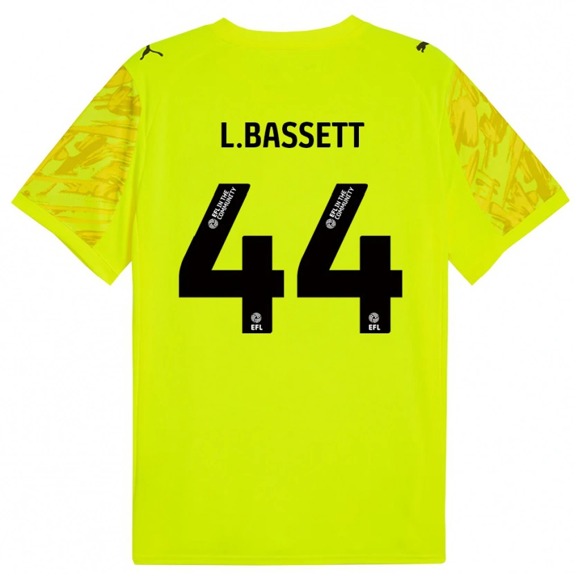 DanxenレディースLouis Bassett#44蛍光グリーン ブラックゴールキーパー シャツ2025/26ジャージーユニフォーム