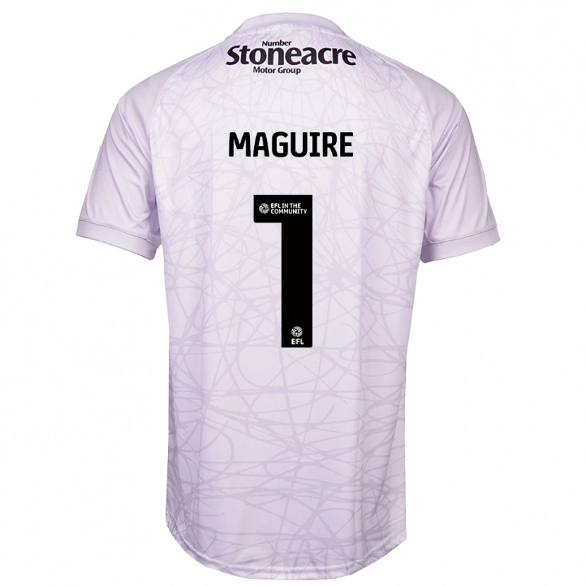 DanxenレディースImogen Maguire#1ライトグレー ブラックゴールキーパー シャツ2025/26ジャージーユニフォーム