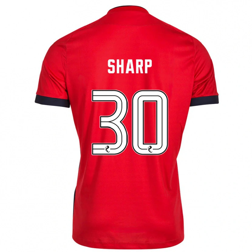 DanxenレディースHarry Sharp#30レッドホワイトゴールキーパー シャツ2025/26ジャージーユニフォーム