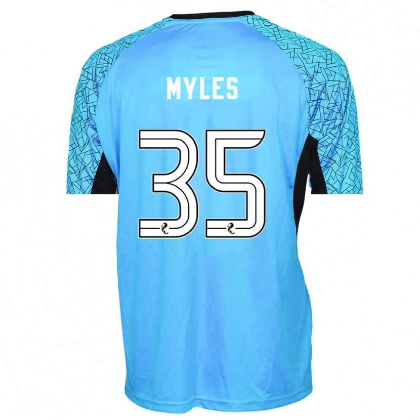 DanxenレディースEvan Myles#35ブルーブラックゴールキーパー シャツ2025/26ジャージーユニフォーム