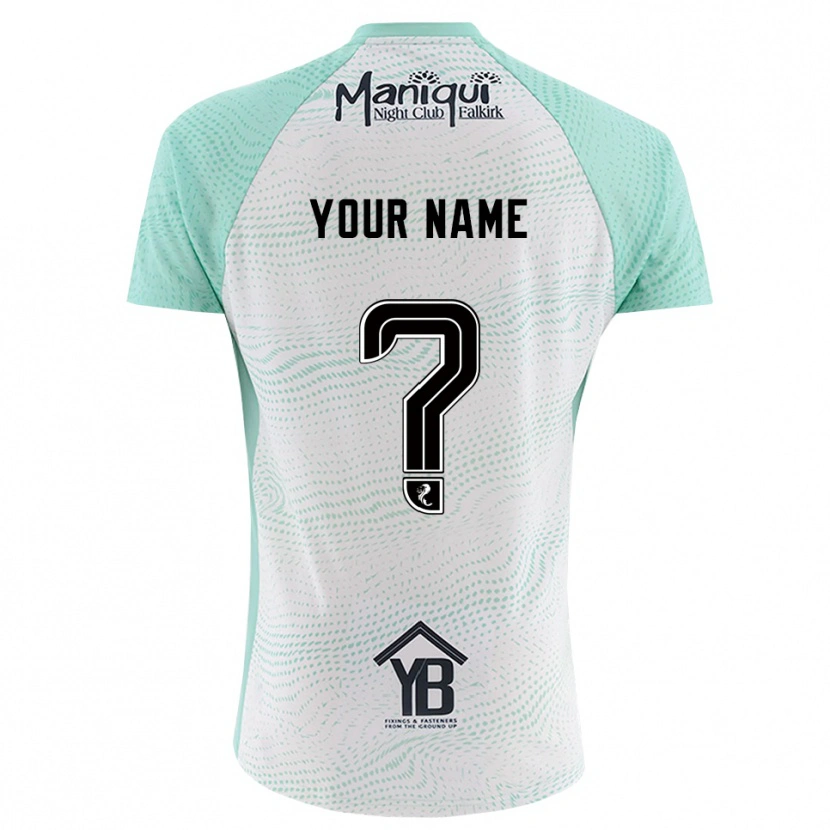 DanxenレディースフォルカークFCブラックホワイトゴールキーパー シャツ2025/26ジャージーユニフォーム