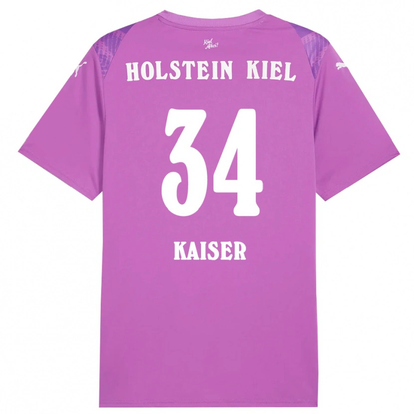 DanxenレディースKonstantin Kaiser#34パープルホワイトゴールキーパー シャツ2025/26ジャージーユニフォーム