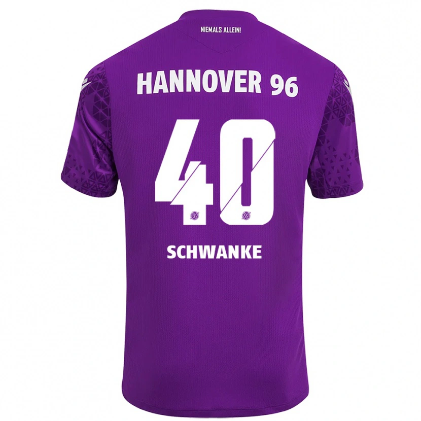 DanxenレディースJonas Schwanke#40パープルホワイトゴールキーパー シャツ2025/26ジャージーユニフォーム