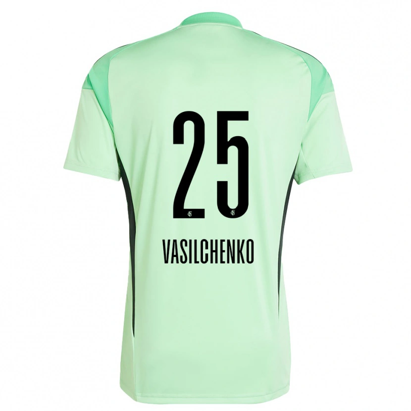 DanxenレディースLeonard Vasilchenko#25ライトグリーンブラックゴールキーパー シャツ2025/26ジャージーユニフォーム
