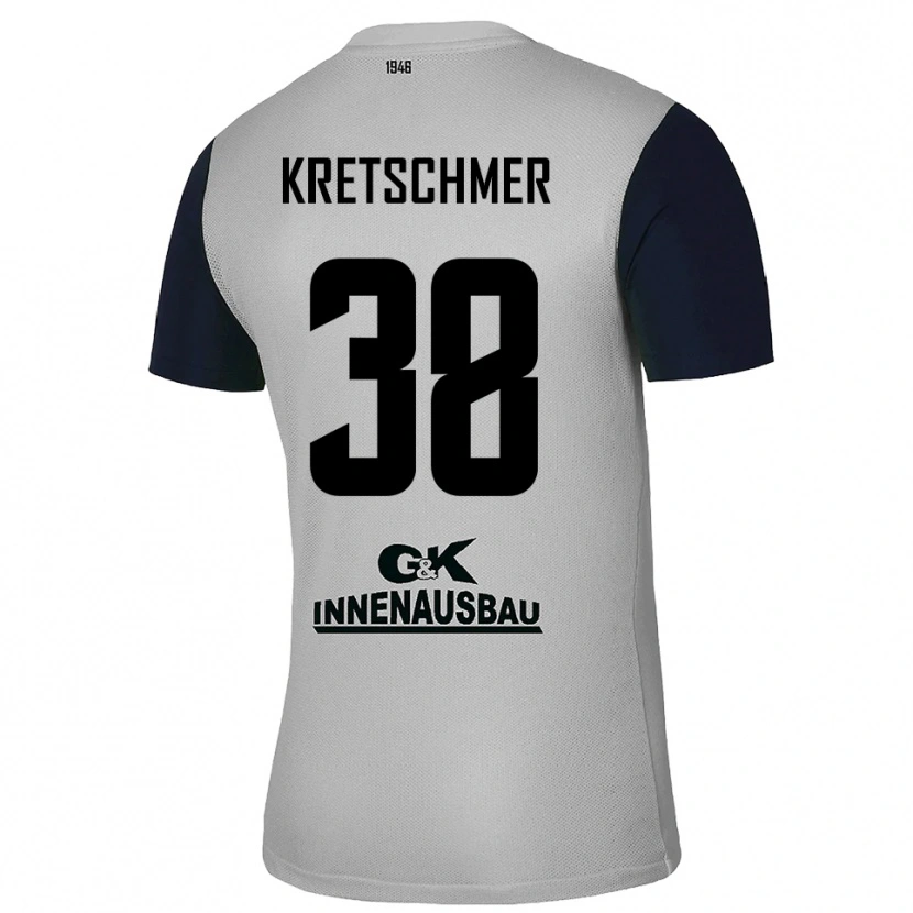 DanxenレディースTheo Kretschmer#38グレーブラックゴールキーパー シャツ2025/26ジャージーユニフォーム