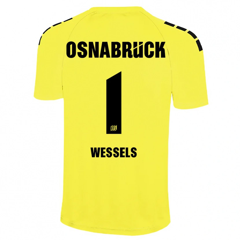 DanxenレディースFelix Wessels#1イエローブラックゴールキーパー シャツ2025/26ジャージーユニフォーム