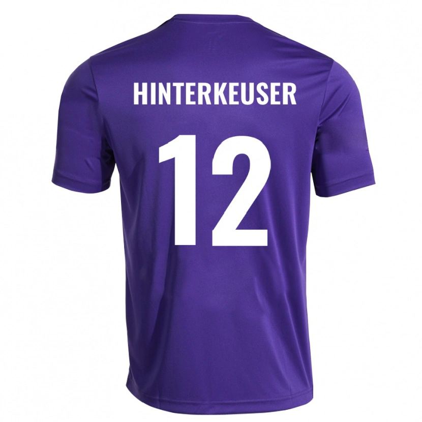 DanxenレディースThomas Hinterkeuser#12パープルホワイトゴールキーパー シャツ2025/26ジャージーユニフォーム