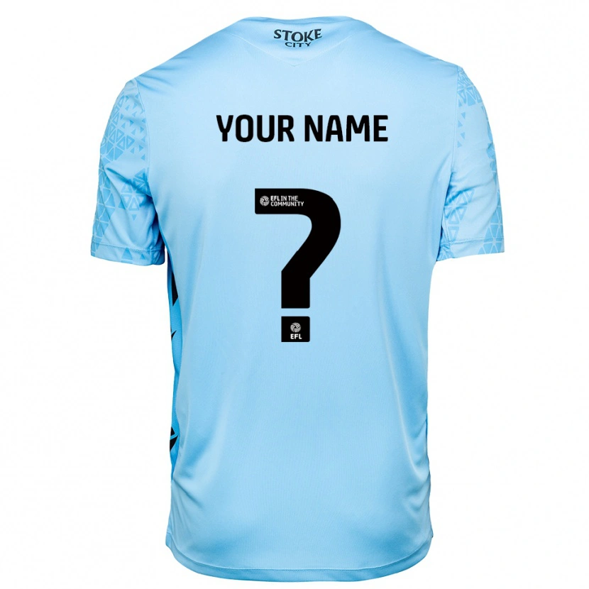 Danxenレディースストーク・シティFCスカイブルー ブラックゴールキーパー シャツ2025/26ジャージーユニフォーム