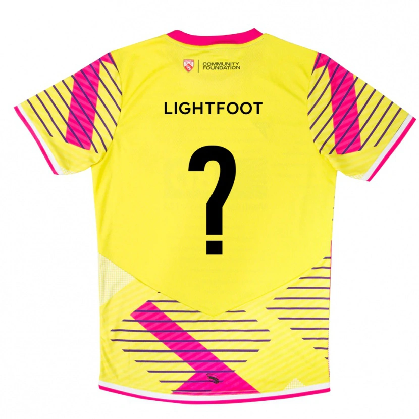 DanxenレディースErin Lightfoot#0イエロー ピンクゴールキーパー シャツ2025/26ジャージーユニフォーム