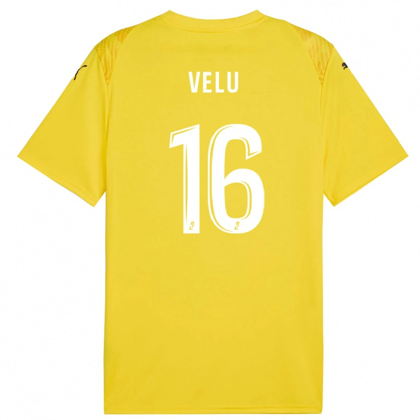 DanxenレディースLukas Velu#16イエロー ホワイトゴールキーパー シャツ2025/26ジャージーユニフォーム