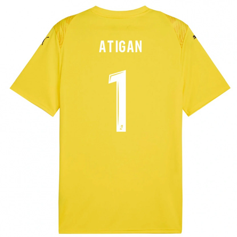 DanxenレディースAydin Atigan#1イエロー ホワイトゴールキーパー シャツ2025/26ジャージーユニフォーム