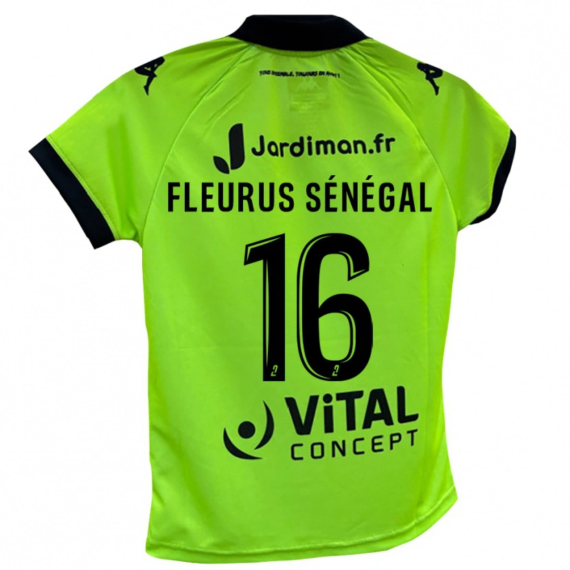 DanxenレディースPaul Fleurus Sénégal#16ネオングリーンゴールキーパー シャツ2025/26ジャージーユニフォーム