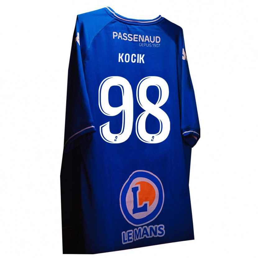DanxenレディースNicolas Kocik#98ロイヤルブルー ホワイトゴールキーパー シャツ2025/26ジャージーユニフォーム