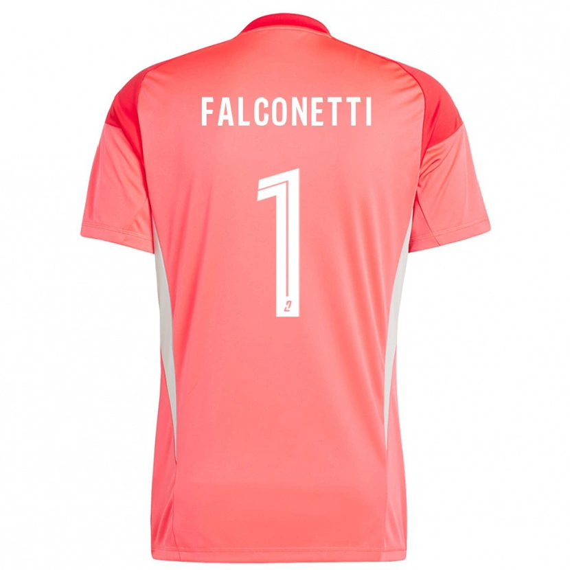 DanxenレディースThomas Falconetti#1オレンジ レッド ホワイトゴールキーパー シャツ2025/26ジャージーユニフォーム