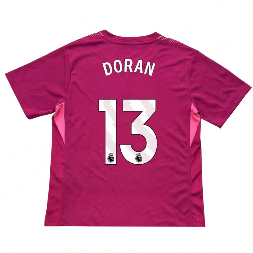 DanxenレディースFarren Doran#13ローズ白ゴールキーパー シャツ2025/26ジャージーユニフォーム