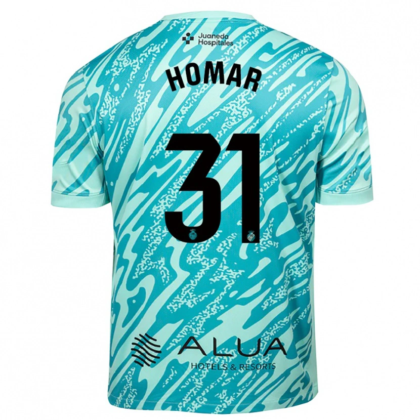 DanxenレディースGaspar Homar#31シアンブラックゴールキーパー シャツ2025/26ジャージーユニフォーム