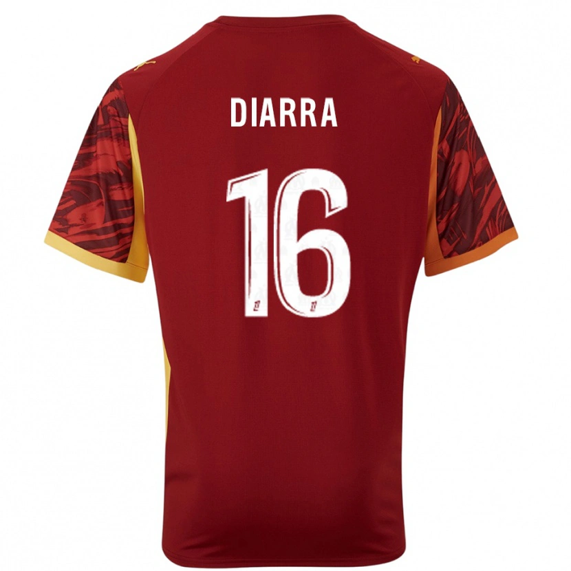 DanxenレディースCheick Diarra#16バーガンディブラウンゴールキーパー シャツ2025/26ジャージーユニフォーム