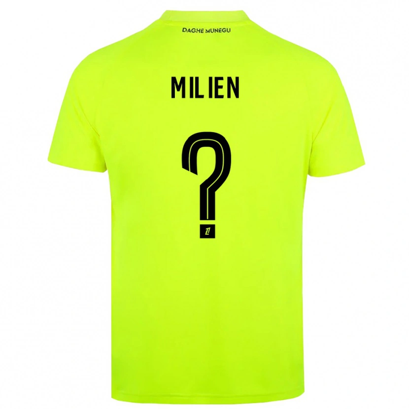 DanxenレディースKenley Milien#0蛍光グリーンブラックゴールキーパー シャツ2025/26ジャージーユニフォーム