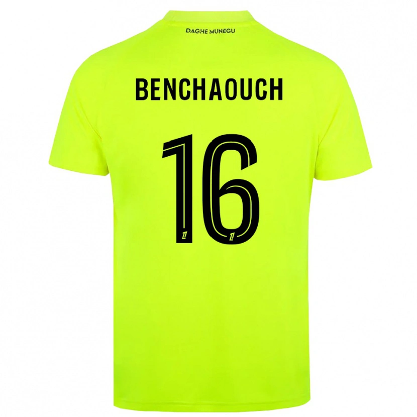 DanxenレディースYanis Benchaouch#16蛍光グリーンブラックゴールキーパー シャツ2025/26ジャージーユニフォーム