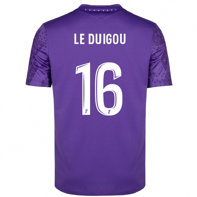 DanxenレディースDaniel Le Duigou#16パープル ホワイトゴールキーパー シャツ2025/26ジャージーユニフォーム