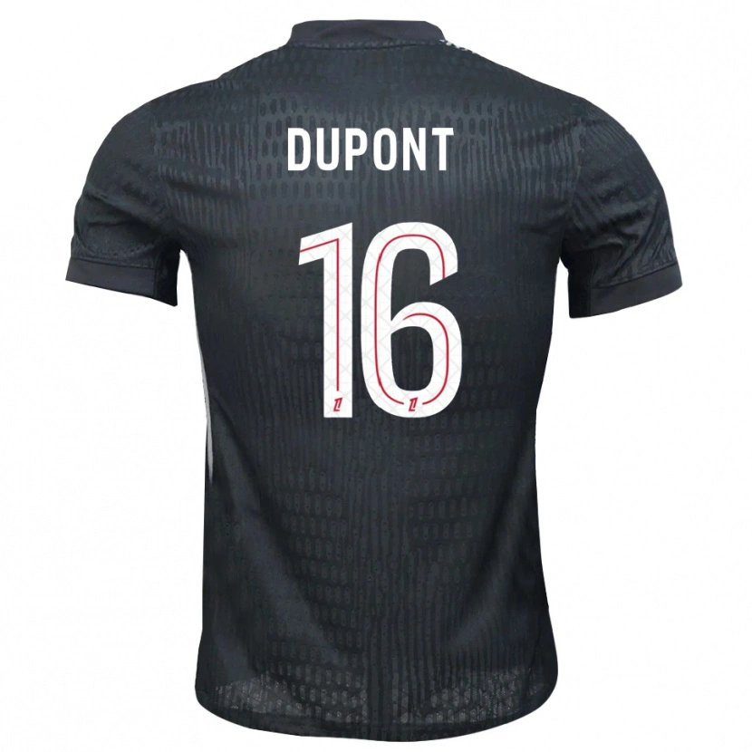 DanxenレディースRaphaël Dupont#16ダークグレーブラックゴールキーパー シャツ2025/26ジャージーユニフォーム