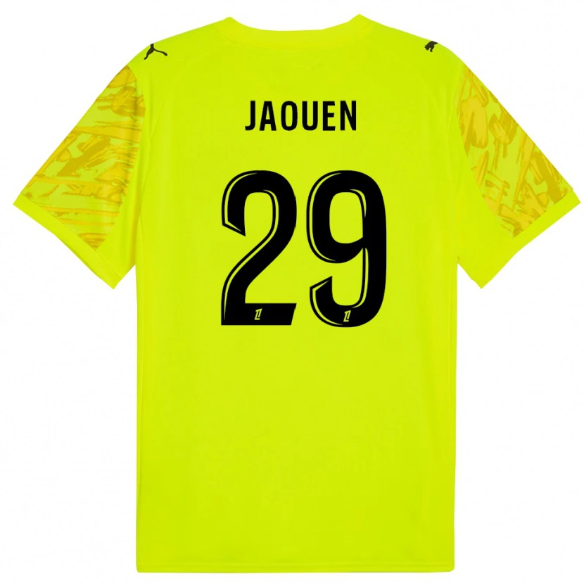 DanxenレディースEwen Jaouen#29蛍光グリーンイエローゴールキーパー シャツ2025/26ジャージーユニフォーム
