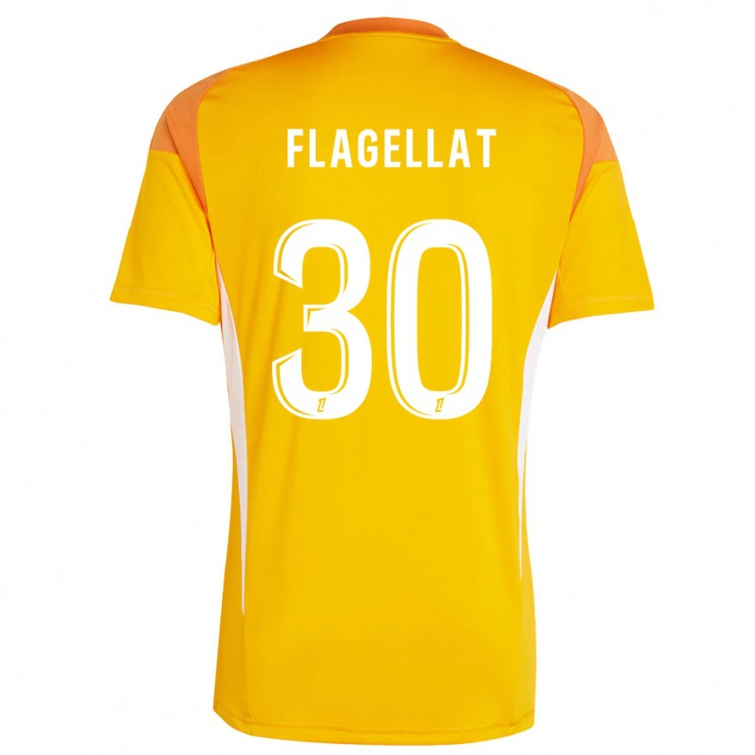 DanxenレディースAlizée Flagellat#30ライトオレンジホワイトゴールキーパー シャツ2025/26ジャージーユニフォーム