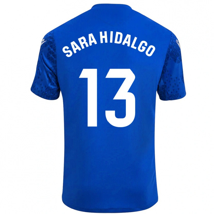 DanxenレディースSara Hidalgo Merino#13ブルーホワイトゴールキーパー シャツ2025/26ジャージーユニフォーム