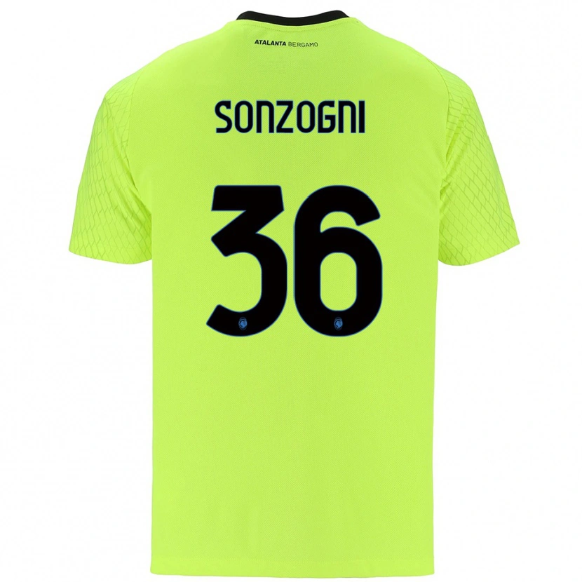 DanxenレディースMattia Sonzogni#36黄緑赤ゴールキーパー シャツ2025/26ジャージーユニフォーム