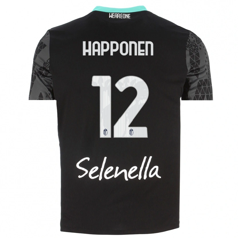 DanxenレディースUkko Happonen#12灰色黒白ゴールキーパー シャツ2025/26ジャージーユニフォーム