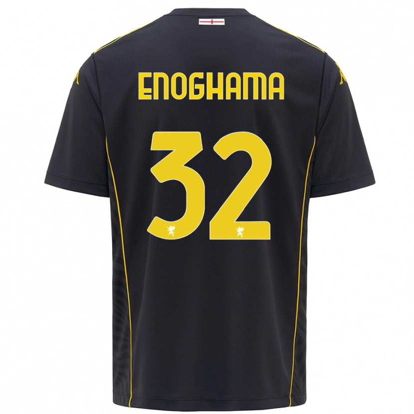 DanxenレディースIsaac Enoghama#32黒黄ゴールキーパー シャツ2025/26ジャージーユニフォーム