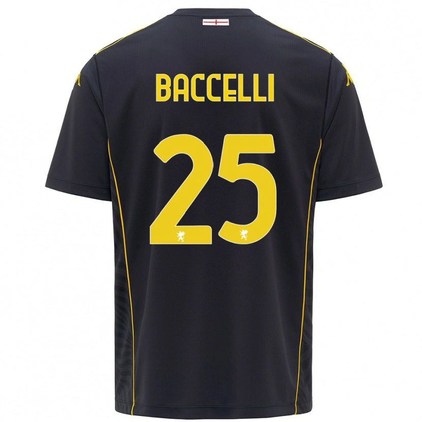 DanxenレディースPietro Baccelli#25黒黄ゴールキーパー シャツ2025/26ジャージーユニフォーム