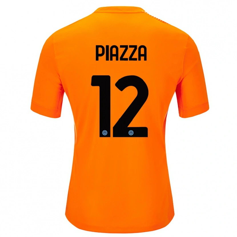 Danxenレディースアレッシア・ピアッツァ#12ライトオレンジ黒ゴールキーパー シャツ2025/26ジャージーユニフォーム