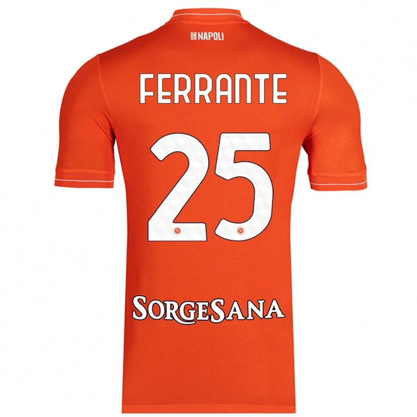 DanxenレディースMathias Ferrante#25オレンジ赤白ゴールキーパー シャツ2025/26ジャージーユニフォーム