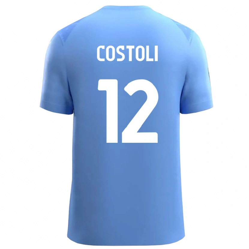 DanxenレディースLuca Costoli#12スカイブルー白ゴールキーパー シャツ2025/26ジャージーユニフォーム