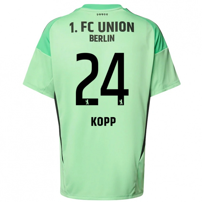 DanxenレディースMarvin Kopp#24ライトグリーン黒ゴールキーパー シャツ2025/26ジャージーユニフォーム