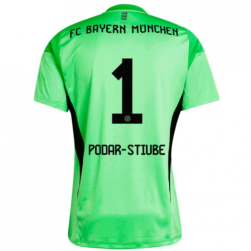 DanxenレディースDavid Podar-Stiube#1ミディアムスプリンググリーンゴールキーパー シャツ2025/26ジャージーユニフォーム