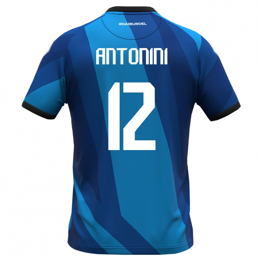 DanxenレディースFrancesco Antonini#12ロイヤルブルーオレンジゴールキーパー シャツ2025/26ジャージーユニフォーム