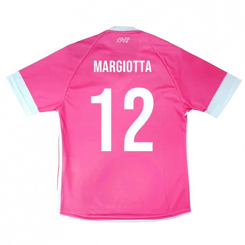 DanxenレディースManuele Margiotta#12ホットピンクホワイトゴールキーパー シャツ2025/26ジャージーユニフォーム