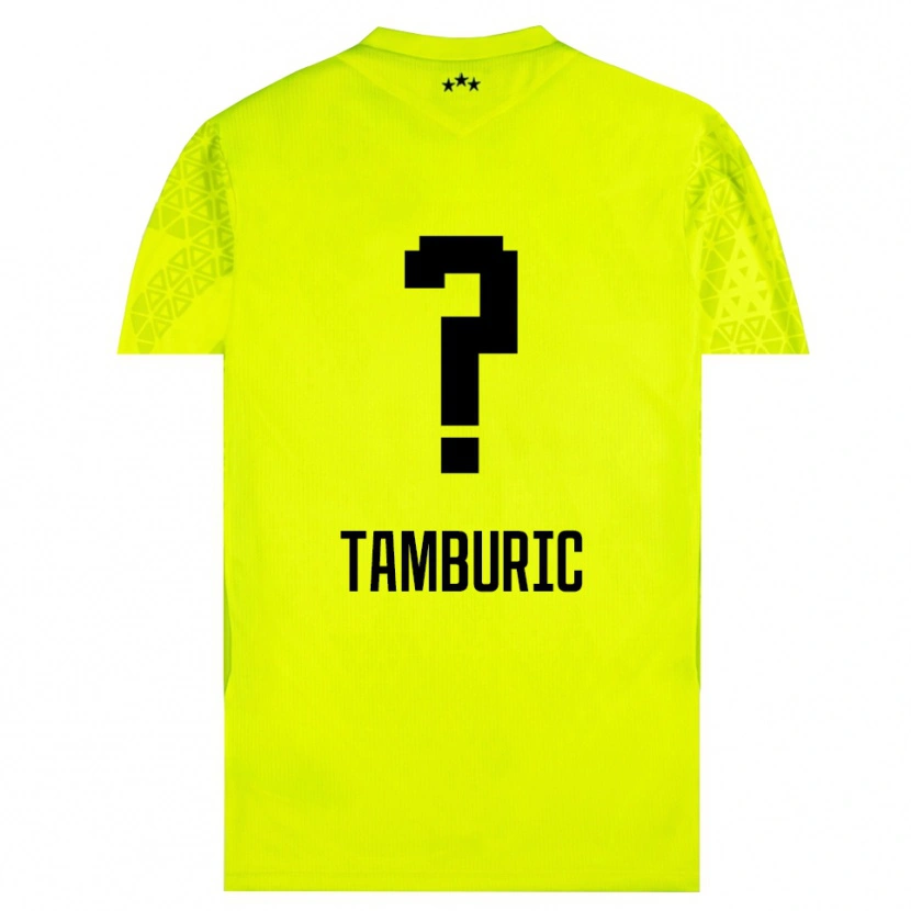 DanxenレディースVukasin Tamburic#0イエログリーンブラックゴールキーパー シャツ2025/26ジャージーユニフォーム