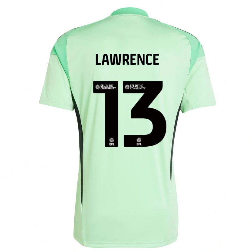 DanxenレディースCharlie Lawrence#13ライトグリーンブラックゴールキーパー シャツ2025/26ジャージーユニフォーム