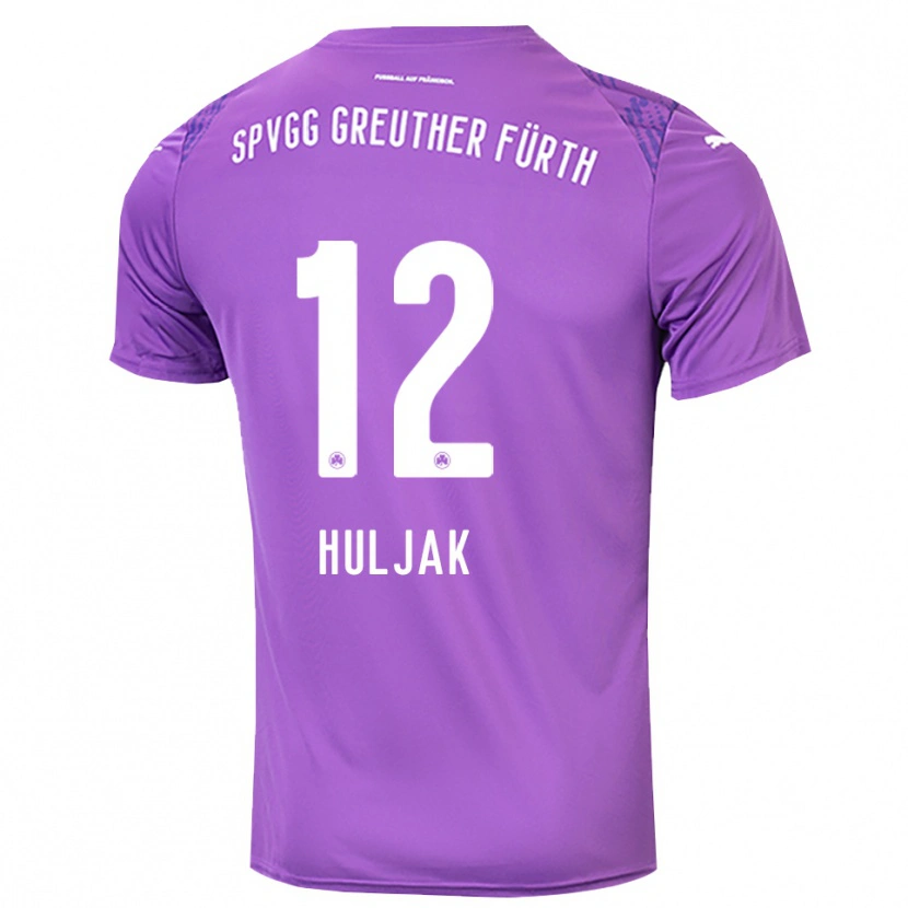 DanxenレディースDominik Huljak#12パープルホワイトゴールキーパー シャツ2025/26ジャージーユニフォーム