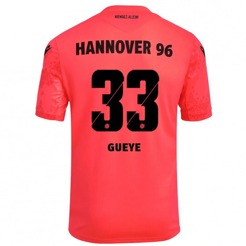 DanxenレディースAbdoulaye Gueye#33レッドブラックゴールキーパー シャツ2025/26ジャージーユニフォーム