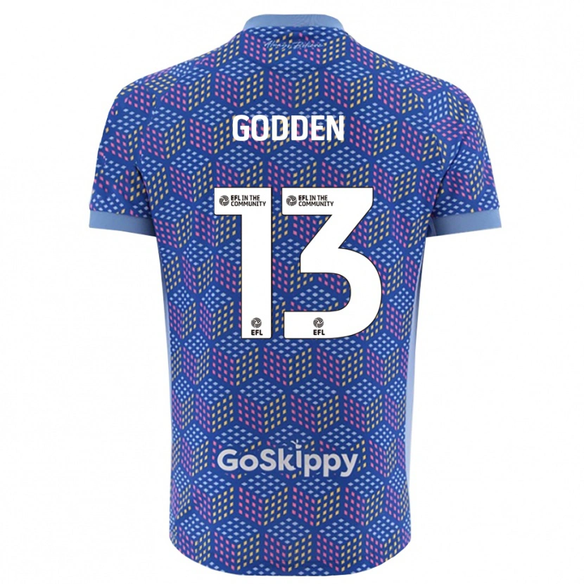 DanxenレディースFreddie Godden#13ブルー ブラックゴールキーパー シャツ2025/26ジャージーユニフォーム