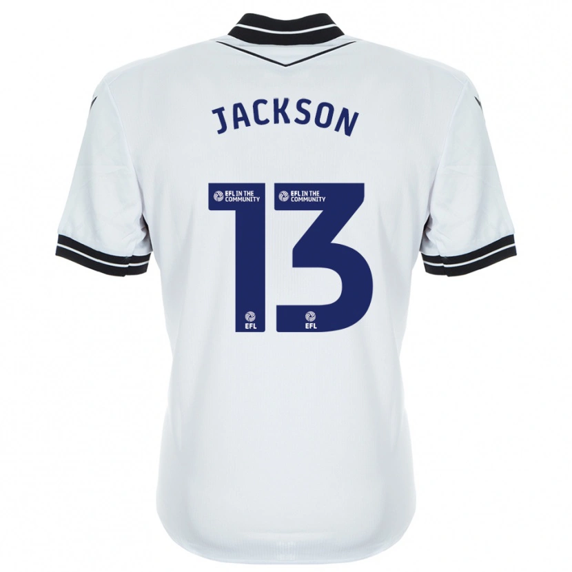DanxenレディースWill Jackson#13ホワイト ロイヤルブルーゴールキーパー シャツ2025/26ジャージーユニフォーム