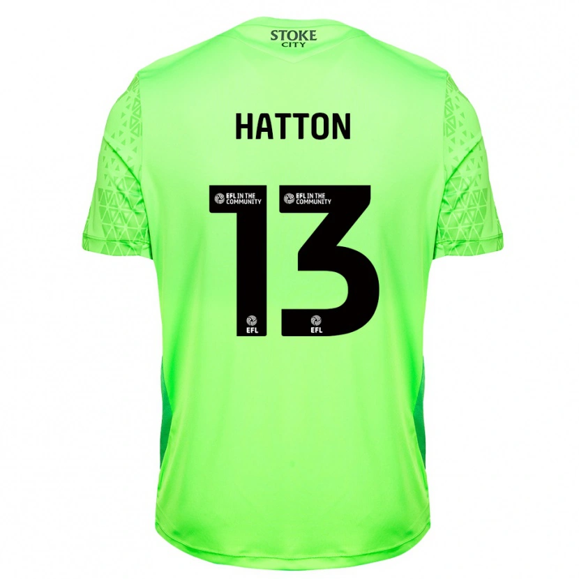 DanxenレディースOscar Hatton#13グリーン ブラックゴールキーパー シャツ2025/26ジャージーユニフォーム
