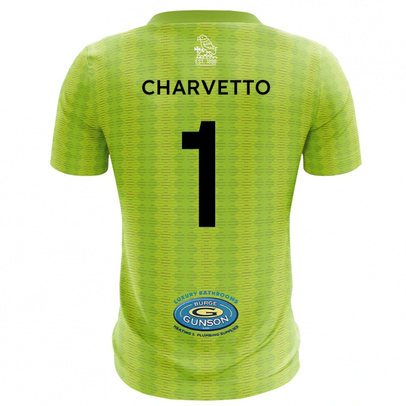 DanxenレディースMichael Charvetto#1ローン グリーンゴールキーパー シャツ2025/26ジャージーユニフォーム